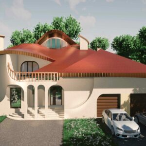 Projekt domu z basenem CAMILA wizualizacja Villanette scaled